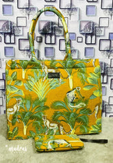 MS7 Quilted European-Style Laptop Bag – Safari Yellow